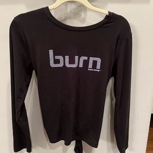 Burn Boot Camp Long Sleeve Open Back with Tie - Women’s Medium - Never Worn